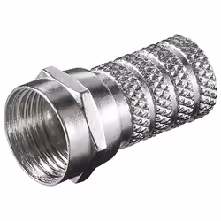 Goobay 51850, Type F, Type F, Mâle, Nickel, Zinc, Zinc