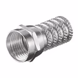 Goobay 51852, Type F, Type F, Mâle, Nickel, Zinc, Zinc