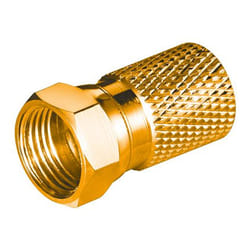 Goobay WEF 8.2 C 20mm Cu BIG NUT connecteur de fils F Or