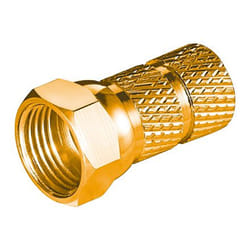 Goobay WEF 6.5 C 20mm Cu BIG NUT connecteur de fils F Or