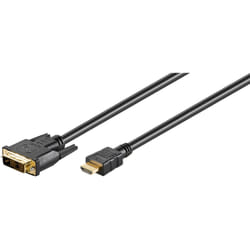 Goobay 51881 câble vidéo et adaptateur 1,5 m HDMI DVI-D Noir
