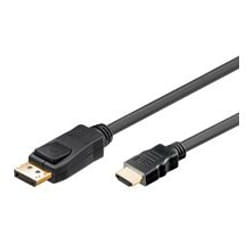 Goobay 1m DP/HDMI DisplayPort Noir