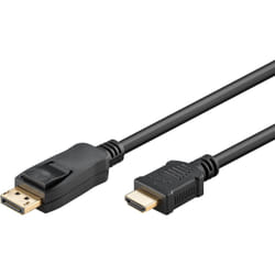 Goobay 51959 câble vidéo et adaptateur 5 m DisplayPort HDMI Noir