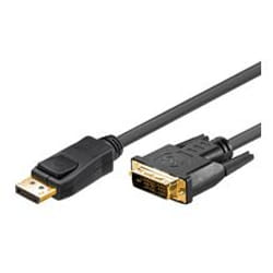 Goobay 3m DP/DVI DisplayPort Noir