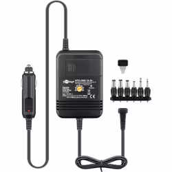 Goobay 53439, Ordinateur portable, Universel, 12 - 24 V, 24 W, 1.5, 3, 4.5, 6, 7.5, 9, 12 V, 2 A