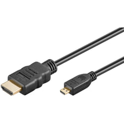 Goobay 53781 câble HDMI 1 m HDMI Type A (Standard) HDMI Type D (Micro) Noir