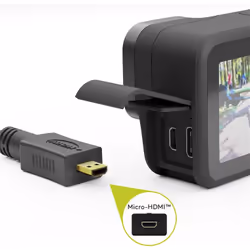 Goobay 53787 câble HDMI 5 m HDMI Type A (Standard) HDMI Type D (Micro) Noir