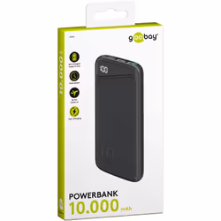 Goobay 53936 banque d'alimentation électrique Lithium Polymère (LiPo) 10000 mAh Noir - Vue supplémentaire 8