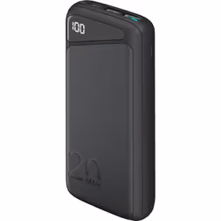 Goobay 53939, 20000 mAh, Lithium Polymère (LiPo), Quick Charge 3.0, 3,7 V, Noir