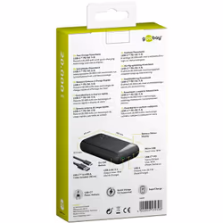 Goobay 53939 banque d'alimentation électrique Lithium Polymère (LiPo) 20000 mAh Noir - Vue supplémentaire 5