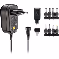 Goobay 53996, Universel, Intérieure, 100 - 240 V, 60 Hz, 12 W, 3, 4.5, 5, 6, 7.5, 9, 12 V