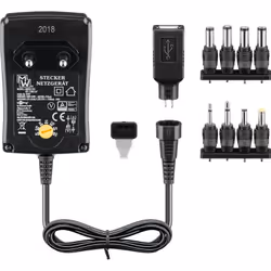 Goobay 53997, Universel, Intérieure, 100 - 240 V, 60 Hz, 18 W, 3, 4.5, 5, 6, 7.5, 9, 12 V