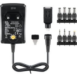 Goobay 53997 adaptateur de puissance & onduleur Intérieure 18 W Noir