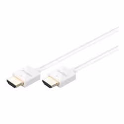 Goobay 1.5m, HDMI/HDMI, 1,5 m, HDMI Type A (Standard), HDMI Type A (Standard), 4096 x 2160 pixels, Compatibilité 3D, Blanc