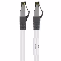 Goobay 55124 câble de réseau Blanc 1 m Cat8.1 S/FTP (S-STP)