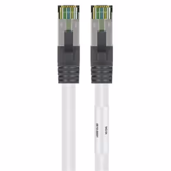 Goobay 55124 câble de réseau Blanc 1 m Cat8.1 S/FTP (S-STP)