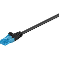 Goobay 55407 câble de réseau Noir 1,5 m Cat6a U/UTP (UTP)