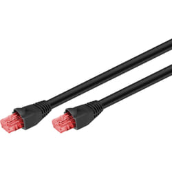 Goobay 55432 câble de réseau Noir 10 m Cat6 U/UTP (UTP)