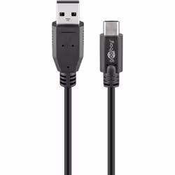 Goobay 55469, 3 m, USB C, USB A, USB 2.0, 480 Mbit/s, Noir