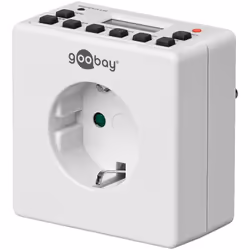 Goobay 55541 minuteur électrique Blanc Programmateur journalier/hebdomadaire