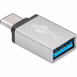 Goobay 56620, USB C, USB A, Argent