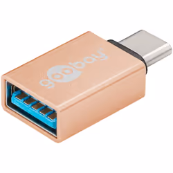 Goobay 56622 changeur de genre de câble USB-C USB-A Or