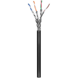 Goobay CAT 6 S/FTP 100m câble de réseau Noir Cat6 S/FTP (S-STP)
