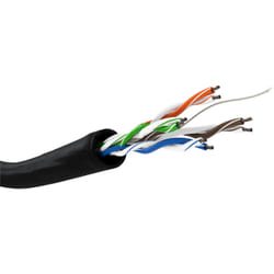 Goobay 57196 câble de réseau Noir 100 m Cat5e U/UTP (UTP)