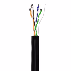 Goobay 57196 câble de réseau Noir 100 m Cat5e U/UTP (UTP)