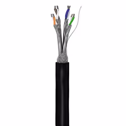 Goobay 57197 câble de réseau Noir 100 m Cat6 S/FTP (S-STP)