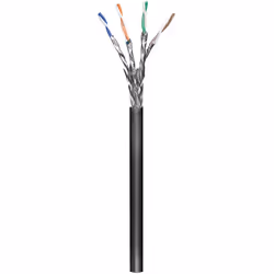 Goobay 57197 câble de réseau Noir 100 m Cat6 S/FTP (S-STP)