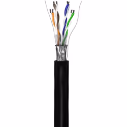 Goobay 57295 câble de réseau Noir 100 m Cat5e F/UTP (FTP)