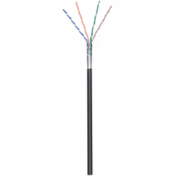 Goobay 57295 câble de réseau Noir 100 m Cat5e F/UTP (FTP)