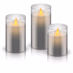 Goobay 57865 bougie électrique LED Gris, Blanc