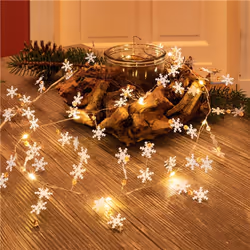 Goobay 57948 lumière décorative Guirlande lumineuse décorative Argent, Transparent, Blanc 10 lampe(s) LED 0,04 W