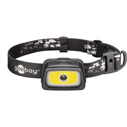 Goobay 58391 torche et lampe de poche Noir, Rouge, Blanc Lampe frontale LED