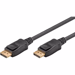 Goobay 58534, 2 m, DisplayPort, DisplayPort, Mâle, Mâle, Noir