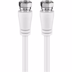 Goobay 58819, 10 m, Type F, Type F, Blanc