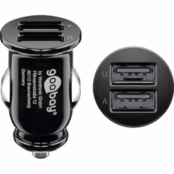 Goobay 58820 chargeur d'appareils mobiles Universel Noir Allume-cigare Charge rapide Intérieure
