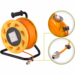 Goobay 58938 câble de réseau Orange 90 m Cat7a S/FTP (S-STP) - Vue supplémentaire 6