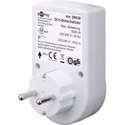Goobay 59038 minuteur électrique Blanc Programmateur journalier - Vue supplémentaire 4