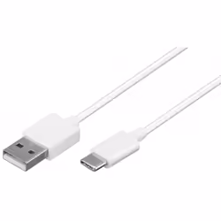 Goobay 59132, 3 m, USB A, USB C, USB 2.0, 480 Mbit/s, Blanc