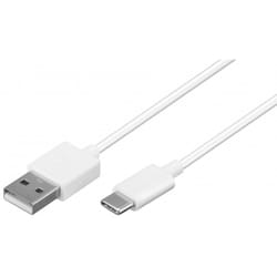 Goobay 59132 câble USB 3 m USB 2.0 USB A USB C Blanc