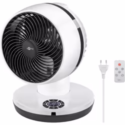 Goobay 59515, Ventilateur à lame domestique, Noir, Blanc, Sol, Plastique, 67 dB, 23 cm