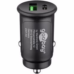 Goobay 59521 chargeur d'appareils mobiles Universel Noir Allume-cigare Charge rapide Auto