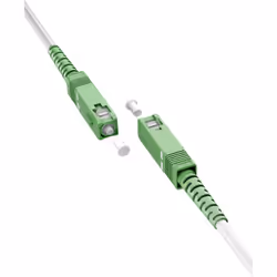 Goobay 59593 câble de fibre optique 0,5 m SC FTTH OS2 Blanc
