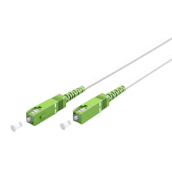 Goobay 59596 câble de fibre optique 3 m SC FTTH OS2 Blanc