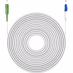 Goobay 59611 câble de fibre optique 5 m SC LC FTTH OS2 Blanc