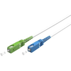 Goobay 59619 câble de fibre optique 2 m SC FTTH OS2 Blanc