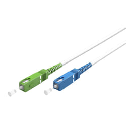 Goobay 59624 câble de fibre optique 20 m SC FTTH OS2 Blanc